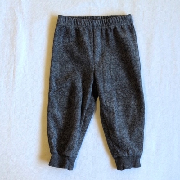 george basic gray fleece joggers pants 12-18 months baby unisex - Picture 1 of 5